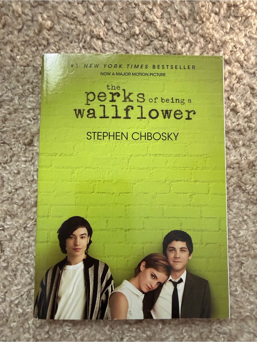 The Perks of Being a Wallflower by Stephen Chbosky - Lime Green Cover
